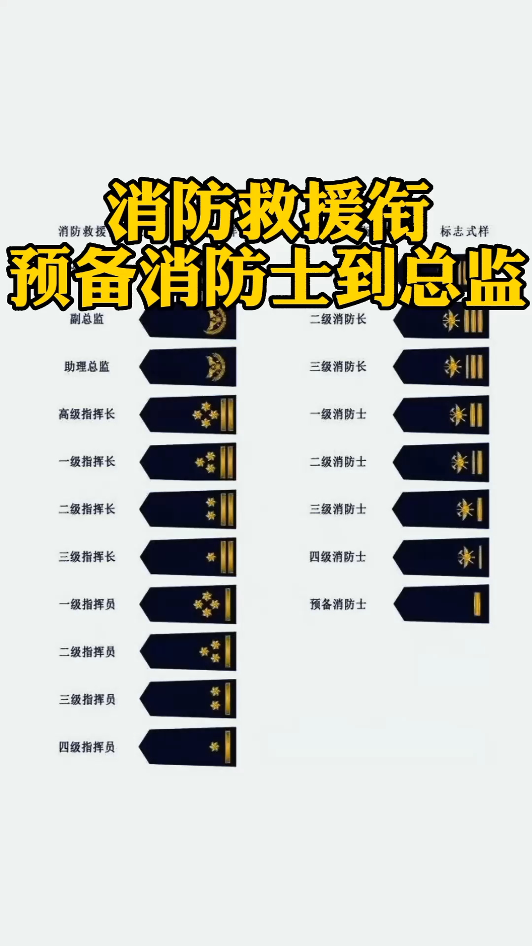 最新消防肩章科普解读，了解消防肩章的变化与含义